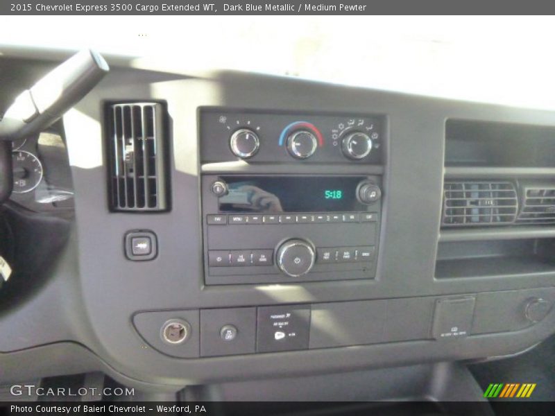 Dark Blue Metallic / Medium Pewter 2015 Chevrolet Express 3500 Cargo Extended WT