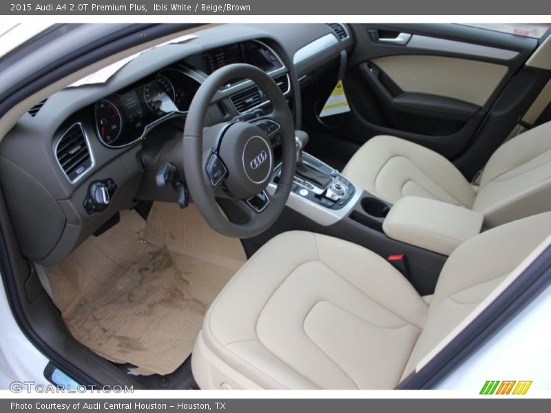 Ibis White / Beige/Brown 2015 Audi A4 2.0T Premium Plus