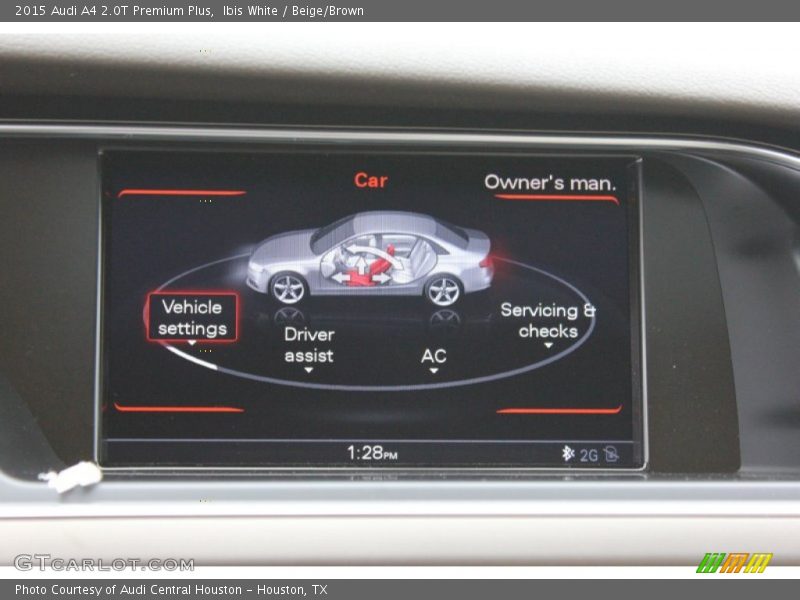 Ibis White / Beige/Brown 2015 Audi A4 2.0T Premium Plus