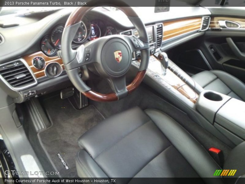 Black Interior - 2013 Panamera Turbo 