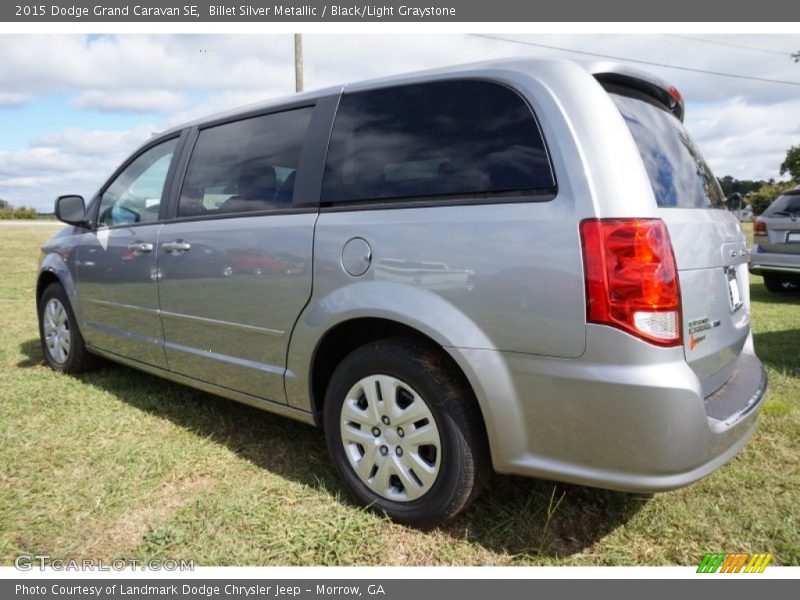 Billet Silver Metallic / Black/Light Graystone 2015 Dodge Grand Caravan SE