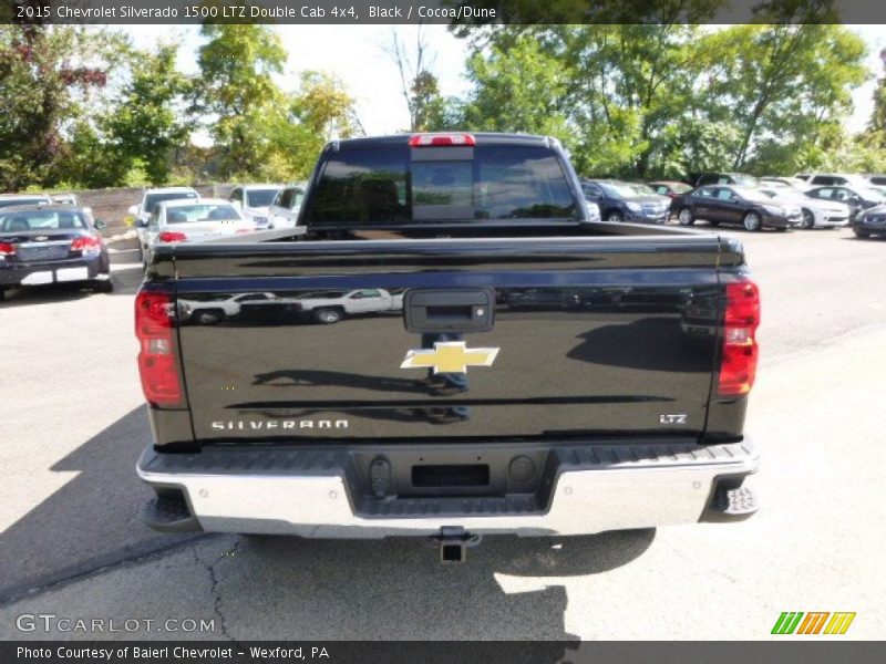 Black / Cocoa/Dune 2015 Chevrolet Silverado 1500 LTZ Double Cab 4x4