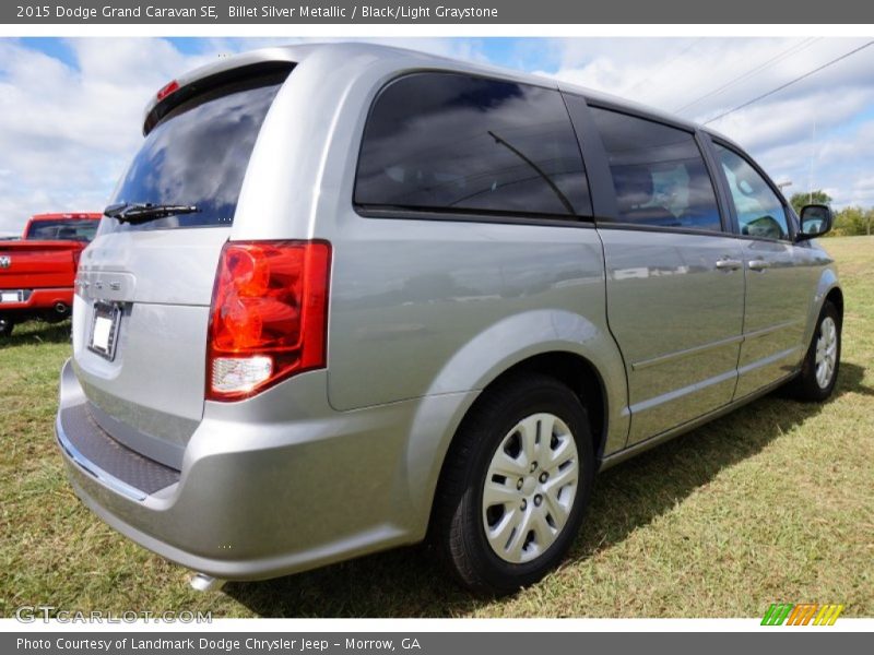 Billet Silver Metallic / Black/Light Graystone 2015 Dodge Grand Caravan SE