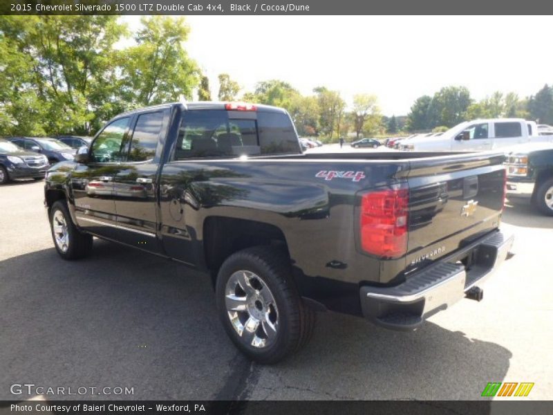 Black / Cocoa/Dune 2015 Chevrolet Silverado 1500 LTZ Double Cab 4x4