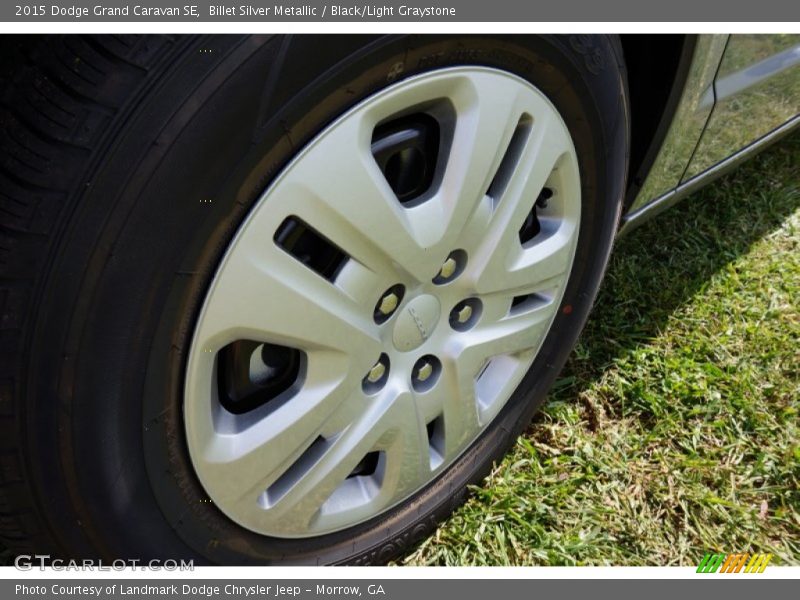 Billet Silver Metallic / Black/Light Graystone 2015 Dodge Grand Caravan SE