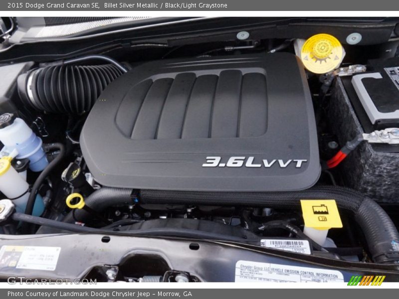 Billet Silver Metallic / Black/Light Graystone 2015 Dodge Grand Caravan SE