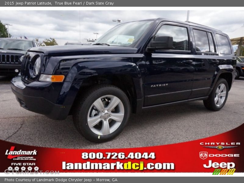 True Blue Pearl / Dark Slate Gray 2015 Jeep Patriot Latitude