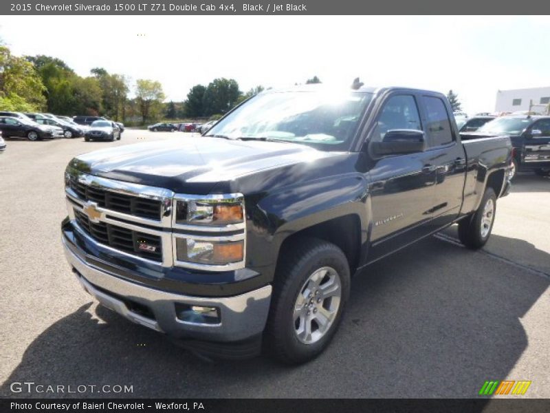 Black / Jet Black 2015 Chevrolet Silverado 1500 LT Z71 Double Cab 4x4