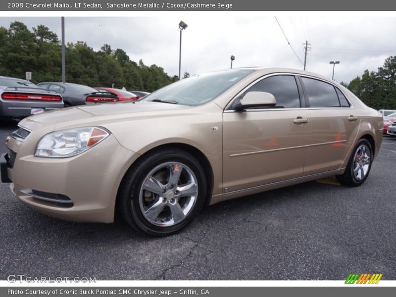 Sandstone Metallic / Cocoa/Cashmere Beige 2008 Chevrolet Malibu LT Sedan