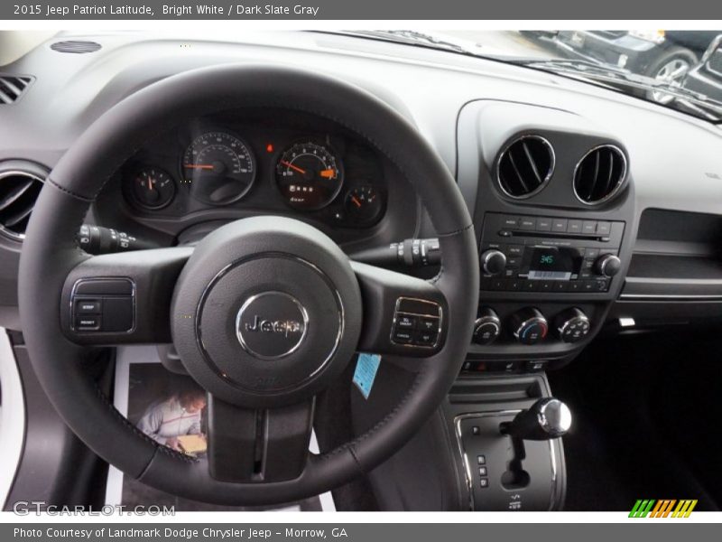 Bright White / Dark Slate Gray 2015 Jeep Patriot Latitude