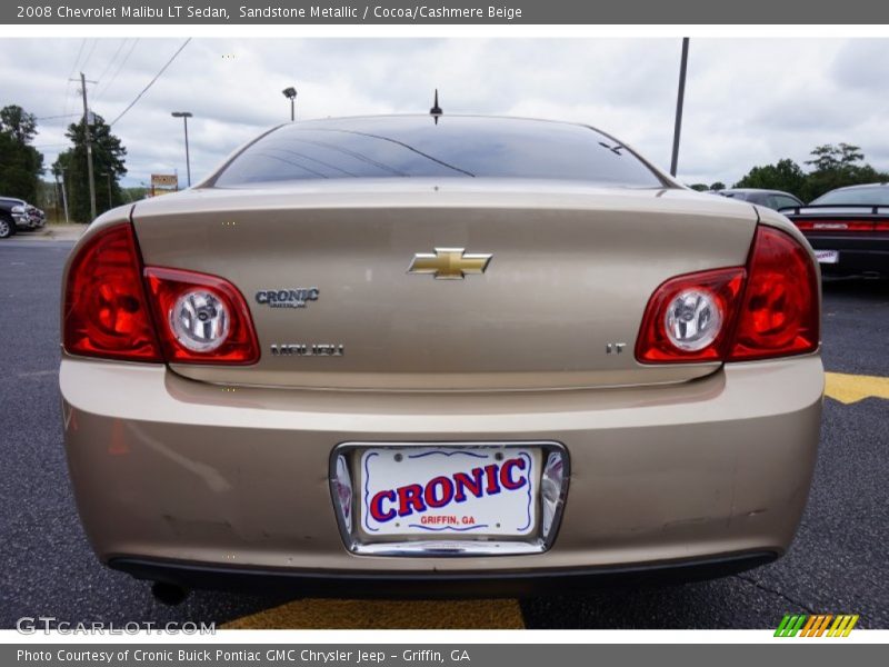 Sandstone Metallic / Cocoa/Cashmere Beige 2008 Chevrolet Malibu LT Sedan