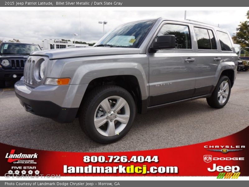 Billet Silver Metallic / Dark Slate Gray 2015 Jeep Patriot Latitude