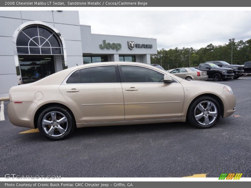 Sandstone Metallic / Cocoa/Cashmere Beige 2008 Chevrolet Malibu LT Sedan