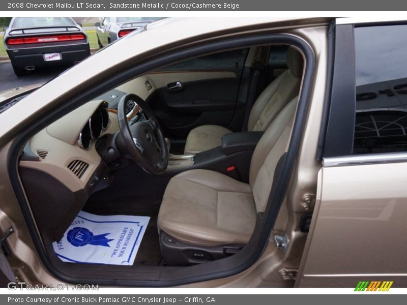 Sandstone Metallic / Cocoa/Cashmere Beige 2008 Chevrolet Malibu LT Sedan