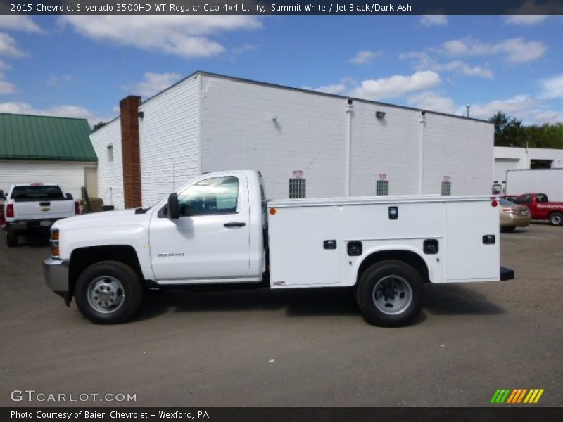 Summit White / Jet Black/Dark Ash 2015 Chevrolet Silverado 3500HD WT Regular Cab 4x4 Utility