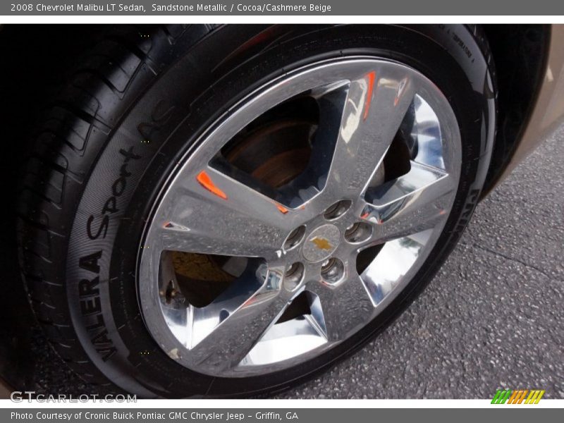 Sandstone Metallic / Cocoa/Cashmere Beige 2008 Chevrolet Malibu LT Sedan