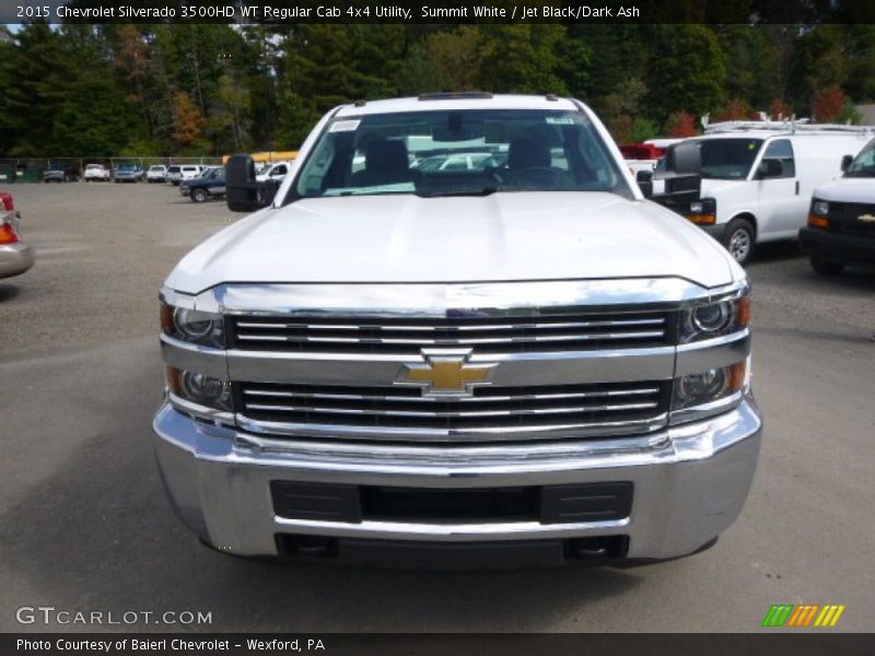 Summit White / Jet Black/Dark Ash 2015 Chevrolet Silverado 3500HD WT Regular Cab 4x4 Utility