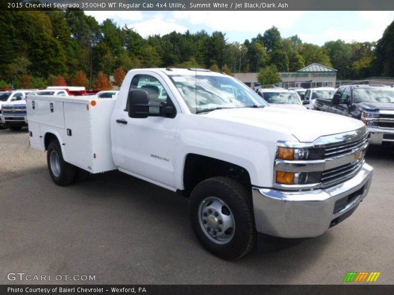 Summit White / Jet Black/Dark Ash 2015 Chevrolet Silverado 3500HD WT Regular Cab 4x4 Utility