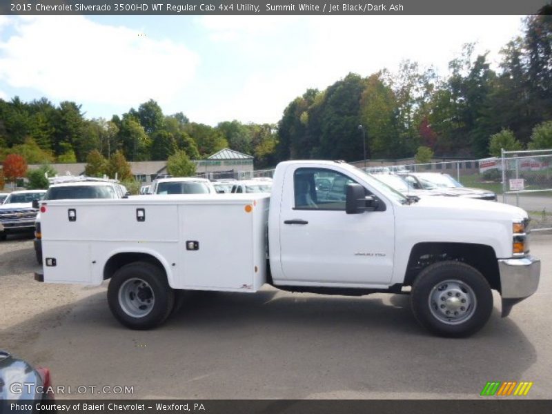 Summit White / Jet Black/Dark Ash 2015 Chevrolet Silverado 3500HD WT Regular Cab 4x4 Utility