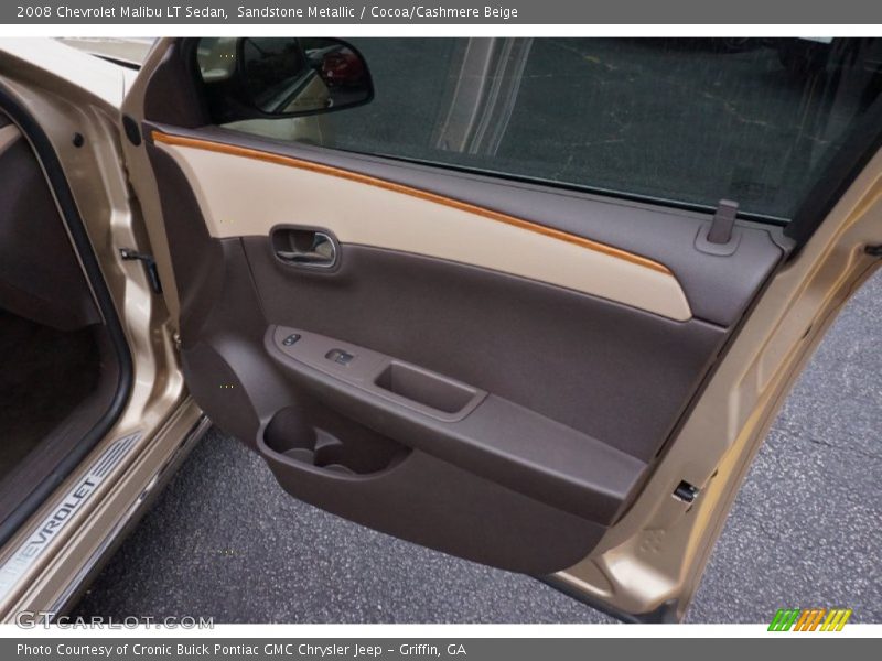 Sandstone Metallic / Cocoa/Cashmere Beige 2008 Chevrolet Malibu LT Sedan