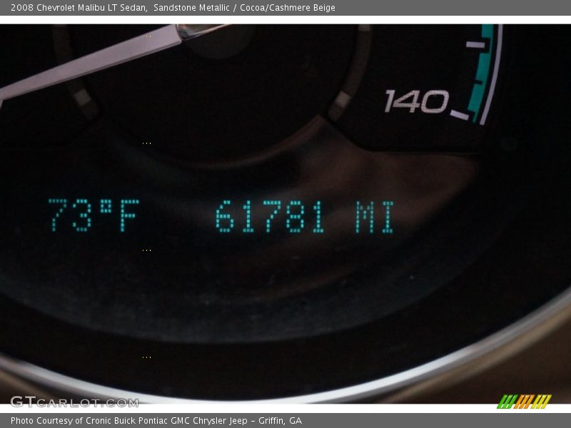 Sandstone Metallic / Cocoa/Cashmere Beige 2008 Chevrolet Malibu LT Sedan