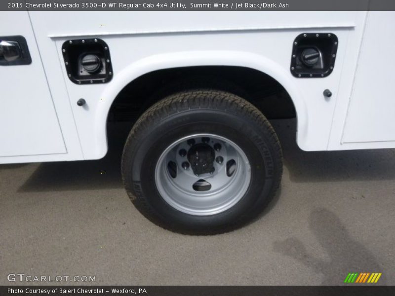 Summit White / Jet Black/Dark Ash 2015 Chevrolet Silverado 3500HD WT Regular Cab 4x4 Utility