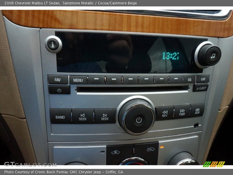 Sandstone Metallic / Cocoa/Cashmere Beige 2008 Chevrolet Malibu LT Sedan