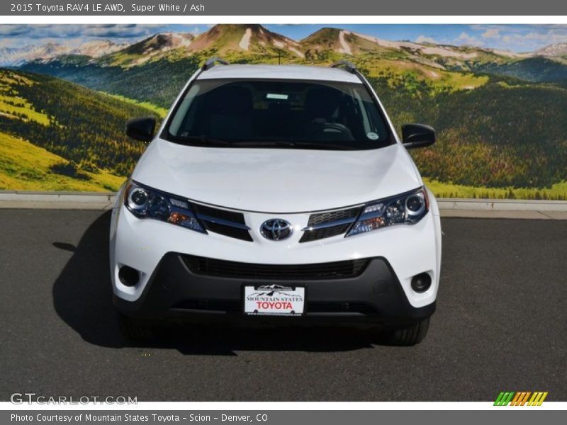 Super White / Ash 2015 Toyota RAV4 LE AWD