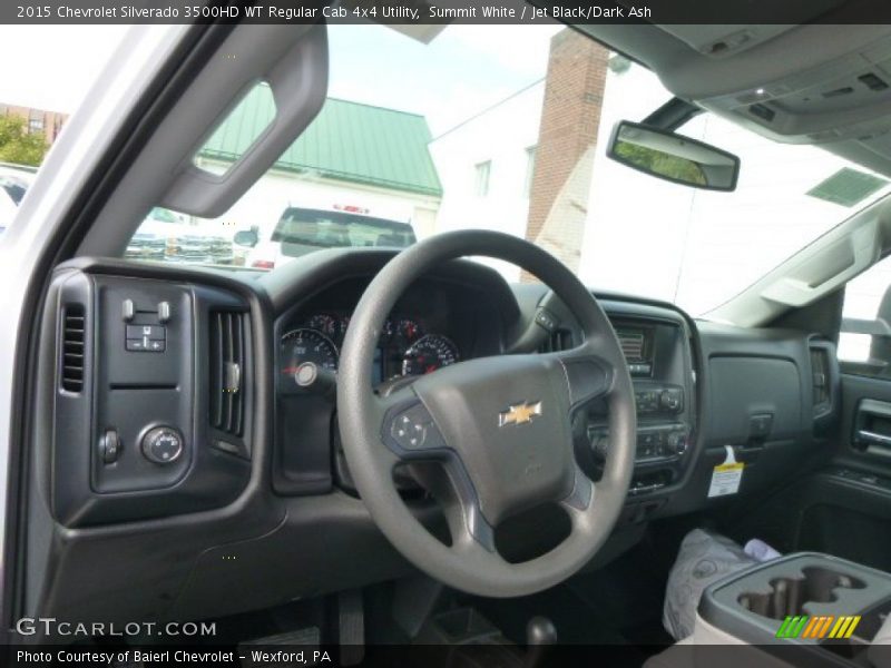 Summit White / Jet Black/Dark Ash 2015 Chevrolet Silverado 3500HD WT Regular Cab 4x4 Utility