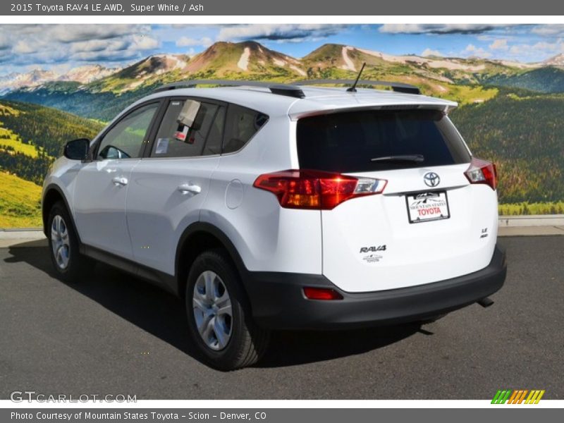 Super White / Ash 2015 Toyota RAV4 LE AWD