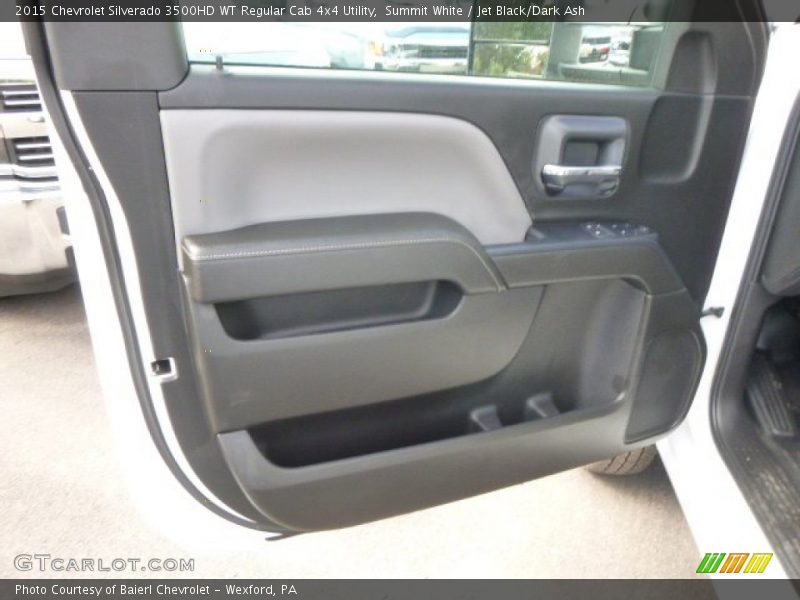 Summit White / Jet Black/Dark Ash 2015 Chevrolet Silverado 3500HD WT Regular Cab 4x4 Utility