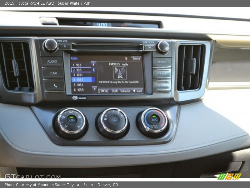 Super White / Ash 2015 Toyota RAV4 LE AWD