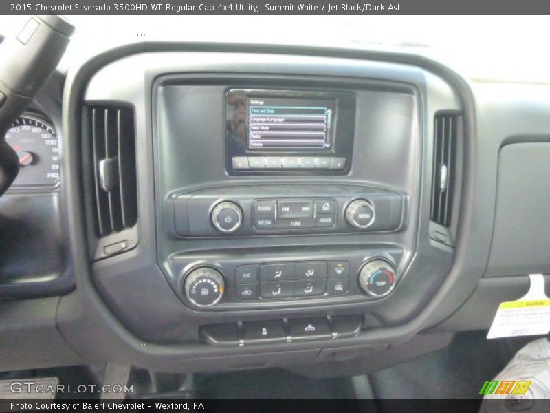 Summit White / Jet Black/Dark Ash 2015 Chevrolet Silverado 3500HD WT Regular Cab 4x4 Utility