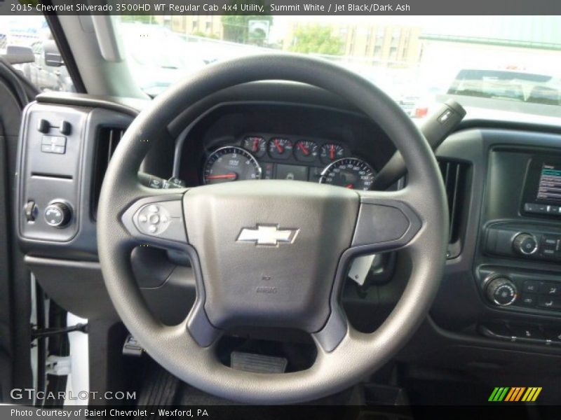 Summit White / Jet Black/Dark Ash 2015 Chevrolet Silverado 3500HD WT Regular Cab 4x4 Utility