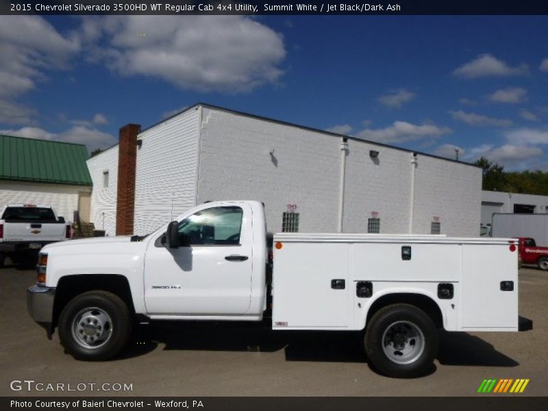 Summit White / Jet Black/Dark Ash 2015 Chevrolet Silverado 3500HD WT Regular Cab 4x4 Utility