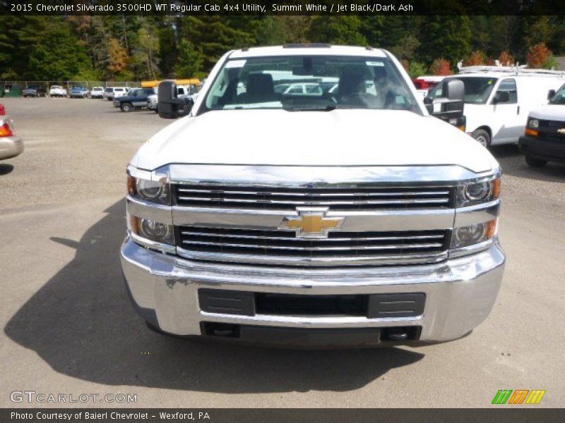 Summit White / Jet Black/Dark Ash 2015 Chevrolet Silverado 3500HD WT Regular Cab 4x4 Utility