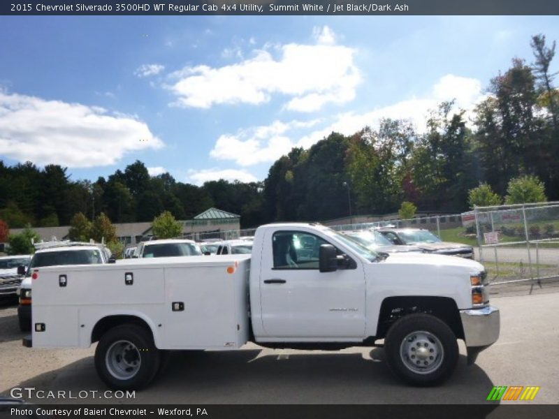 Summit White / Jet Black/Dark Ash 2015 Chevrolet Silverado 3500HD WT Regular Cab 4x4 Utility