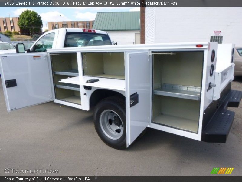 Summit White / Jet Black/Dark Ash 2015 Chevrolet Silverado 3500HD WT Regular Cab 4x4 Utility