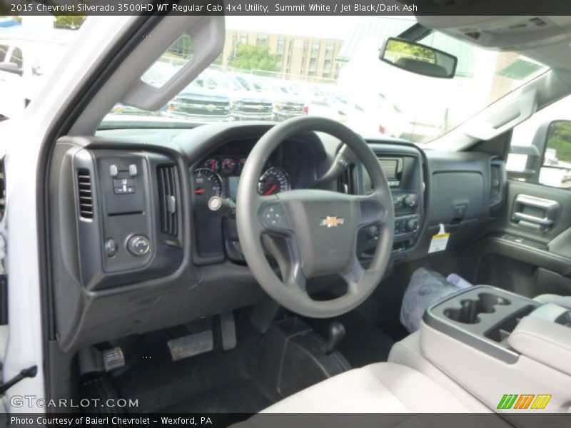 Summit White / Jet Black/Dark Ash 2015 Chevrolet Silverado 3500HD WT Regular Cab 4x4 Utility