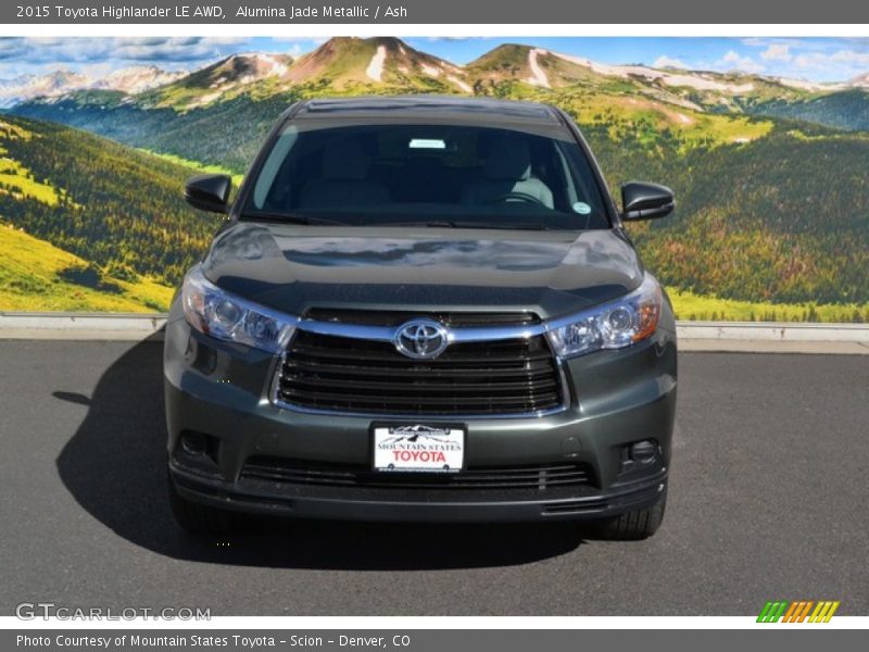 Alumina Jade Metallic / Ash 2015 Toyota Highlander LE AWD