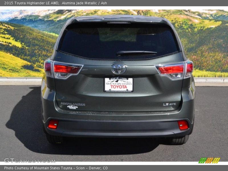 Alumina Jade Metallic / Ash 2015 Toyota Highlander LE AWD