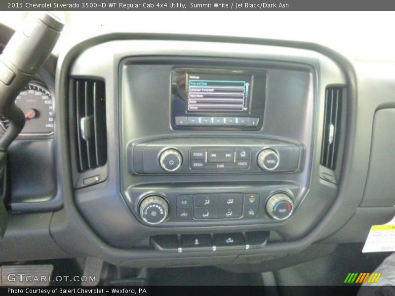 Summit White / Jet Black/Dark Ash 2015 Chevrolet Silverado 3500HD WT Regular Cab 4x4 Utility