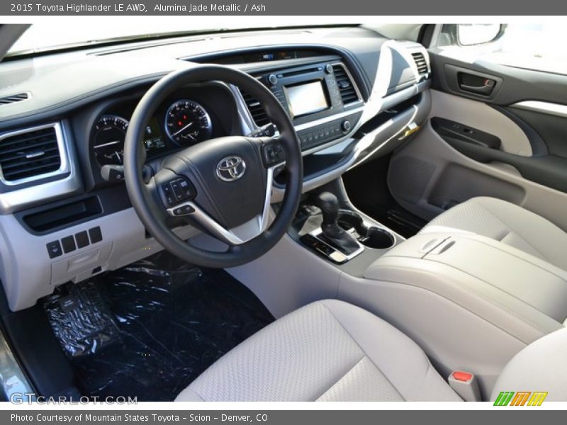 Alumina Jade Metallic / Ash 2015 Toyota Highlander LE AWD