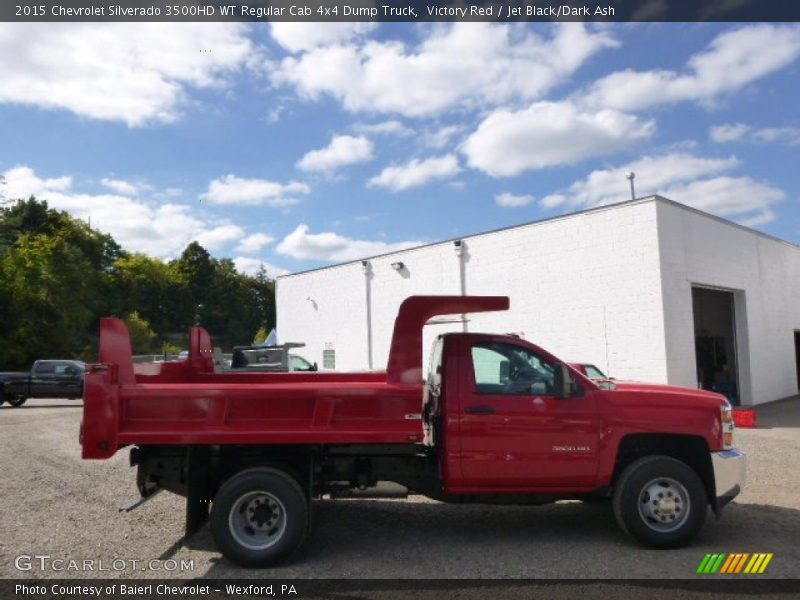 Victory Red / Jet Black/Dark Ash 2015 Chevrolet Silverado 3500HD WT Regular Cab 4x4 Dump Truck