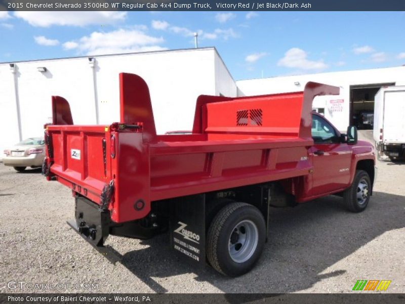 Victory Red / Jet Black/Dark Ash 2015 Chevrolet Silverado 3500HD WT Regular Cab 4x4 Dump Truck