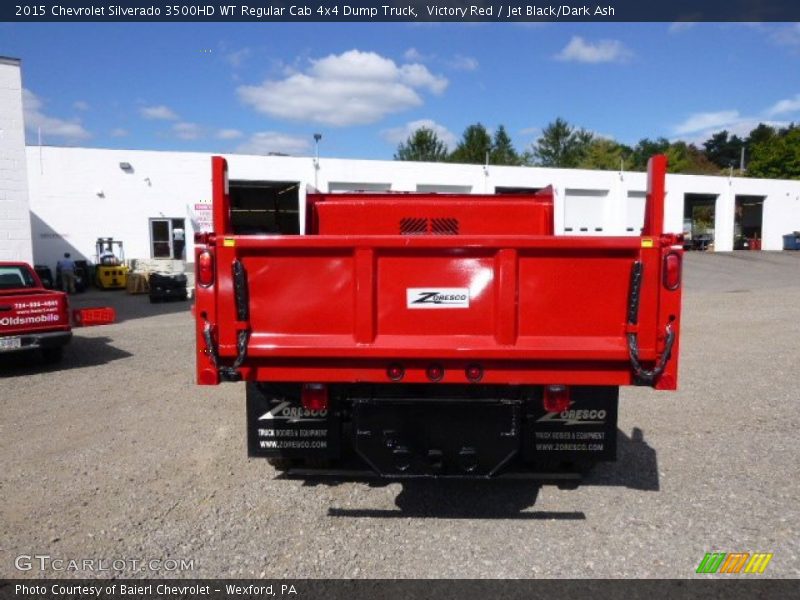 Victory Red / Jet Black/Dark Ash 2015 Chevrolet Silverado 3500HD WT Regular Cab 4x4 Dump Truck