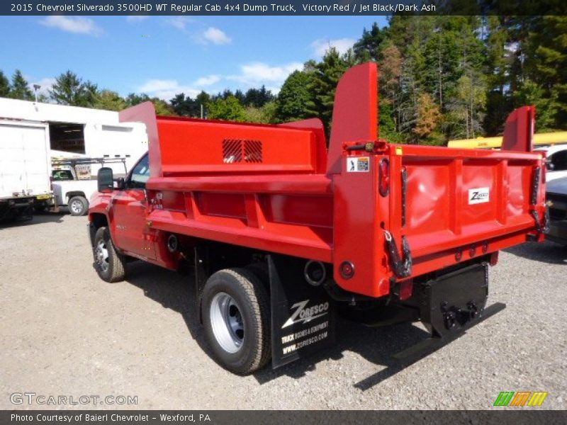 Victory Red / Jet Black/Dark Ash 2015 Chevrolet Silverado 3500HD WT Regular Cab 4x4 Dump Truck