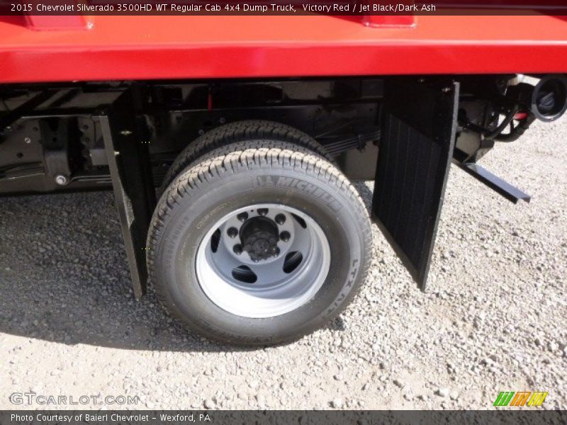 Victory Red / Jet Black/Dark Ash 2015 Chevrolet Silverado 3500HD WT Regular Cab 4x4 Dump Truck