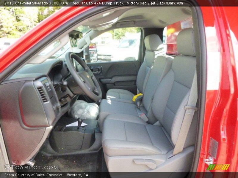  2015 Silverado 3500HD WT Regular Cab 4x4 Dump Truck Jet Black/Dark Ash Interior