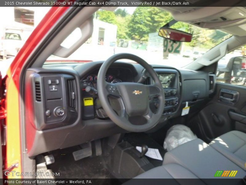 Jet Black/Dark Ash Interior - 2015 Silverado 3500HD WT Regular Cab 4x4 Dump Truck 
